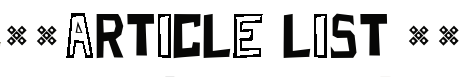 ARTICLE LIST